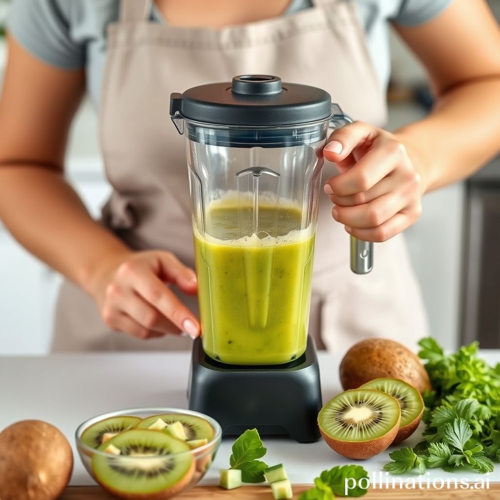 How To Make Kiwi Juice In Blender?