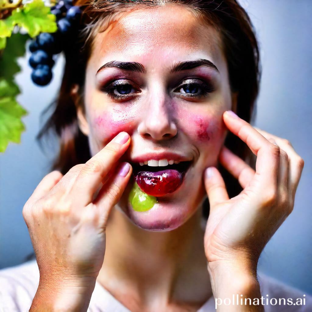 Can I Rub Grape On My Face?