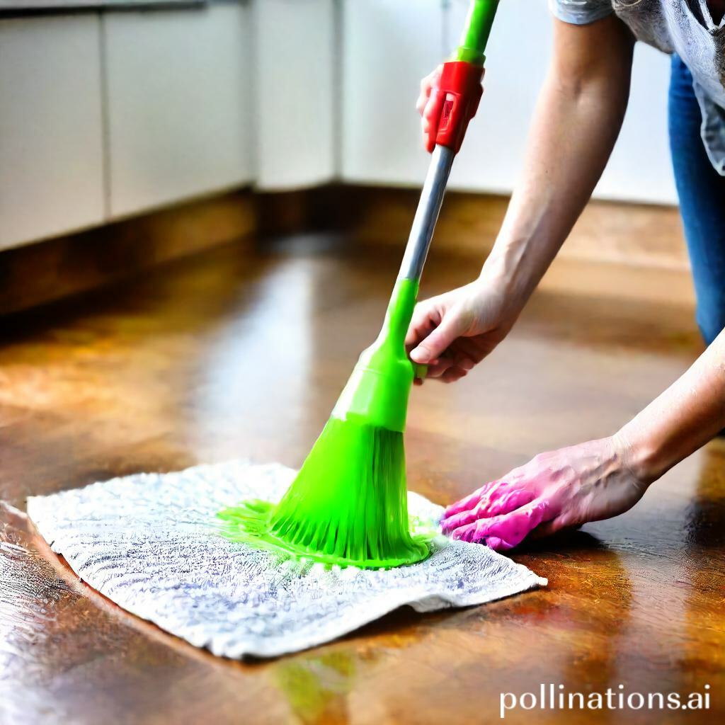 how to remove stubborn stains using a vinegar mop