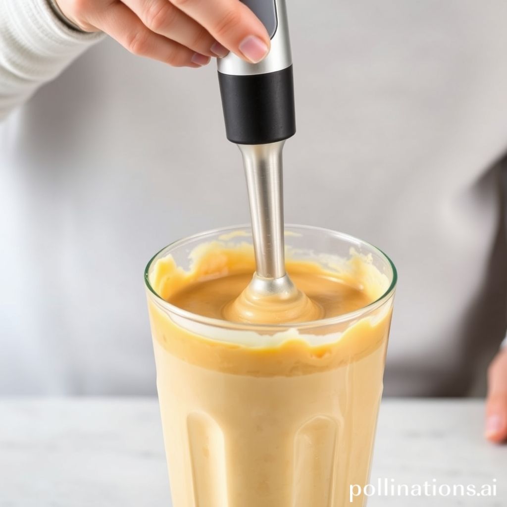 Smooth and Creamy Blend with Immersion Blender