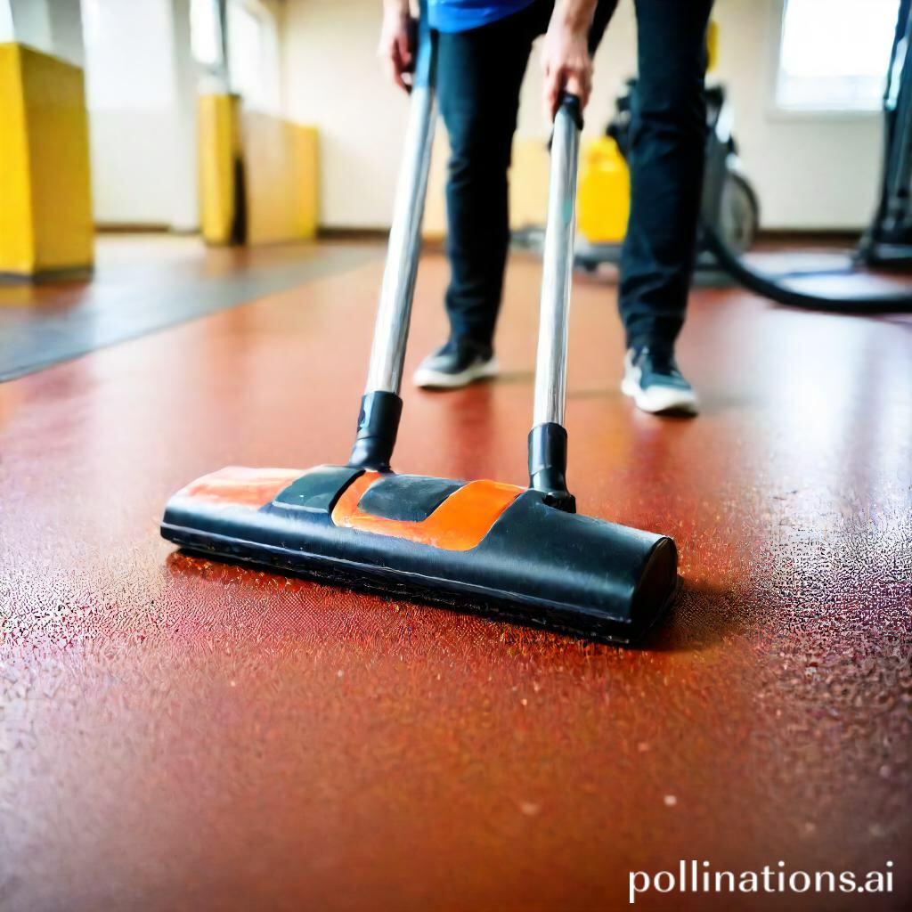 how to prevent damage when vacuuming gym rubber floors