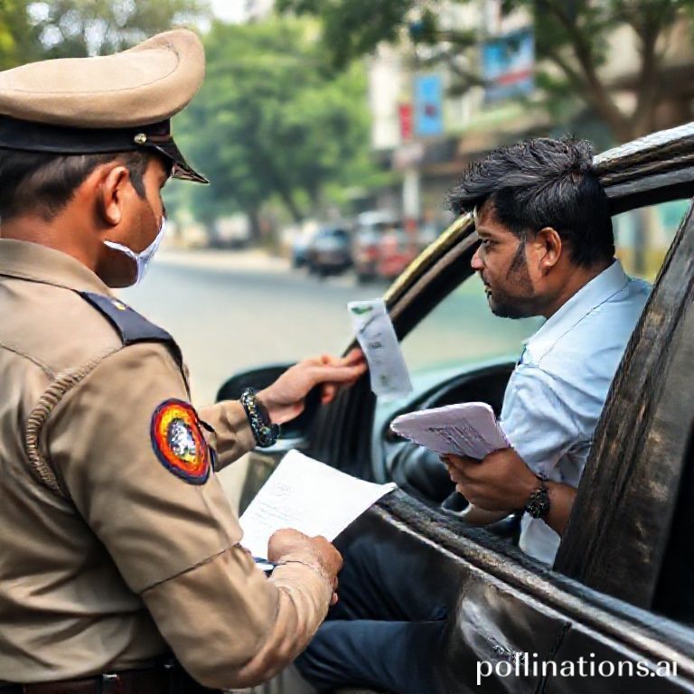 পুলিশ কর্তৃক কাগজপত্র যাচাই