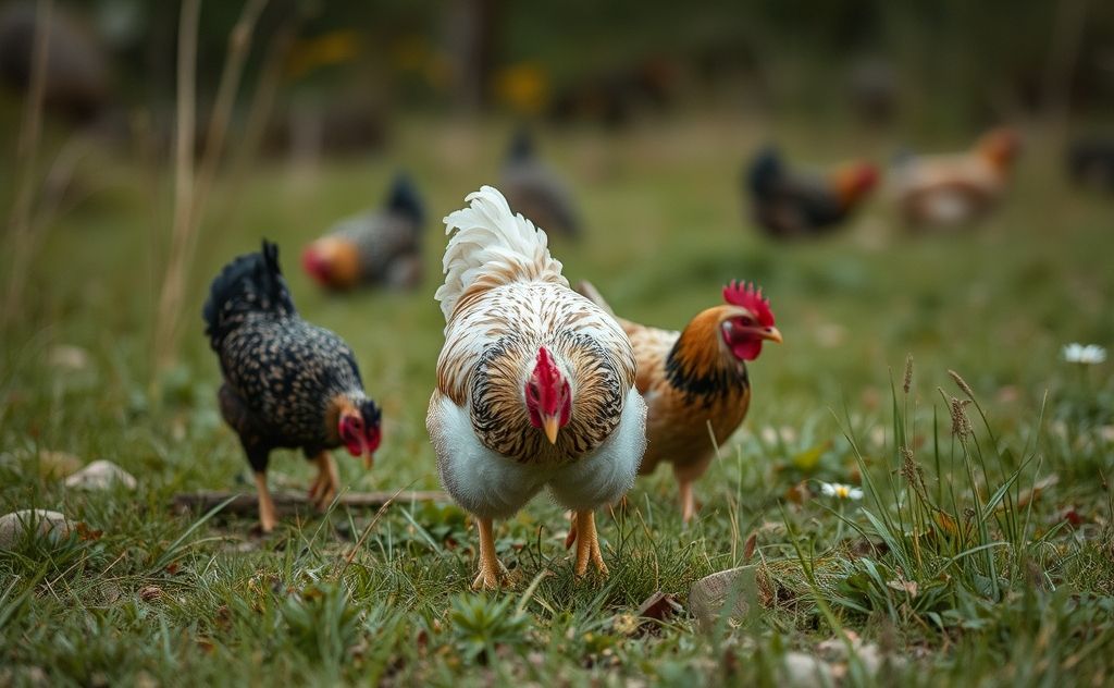 A predator lurking leaving only chicken heads behind