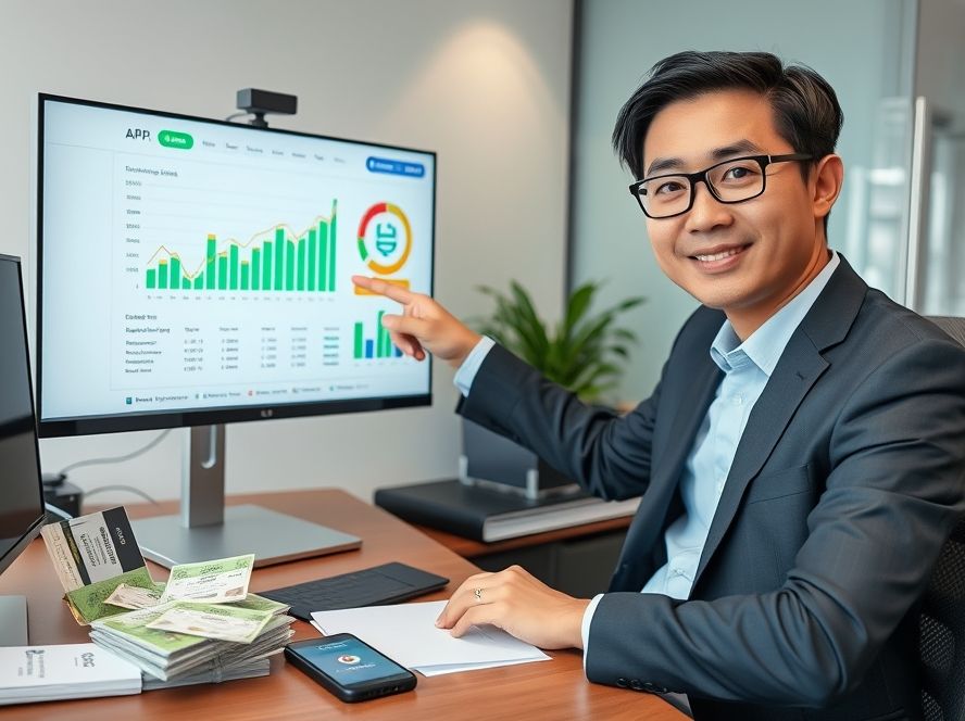 상생페이백과 상품권을 활용한 재테크 비법을 설명하는 전문가 이미지