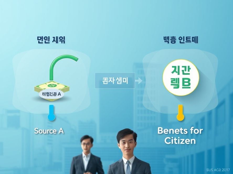 두 가지 혜택의 원천과 정산 시스템이 분리되어 중복 적용됨을 시각화