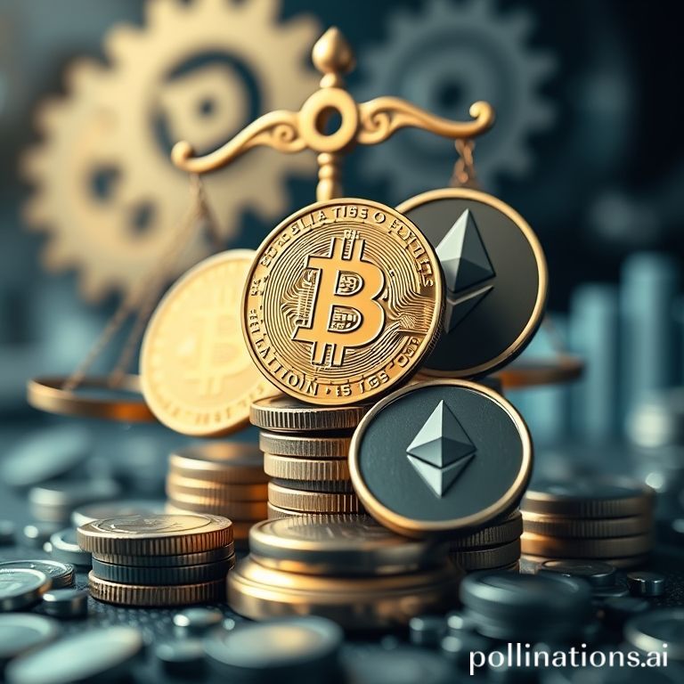 A visual representation of cryptocurrency and regulatory oversight, symbolizing the critical role of the CFTC in digital asset markets.