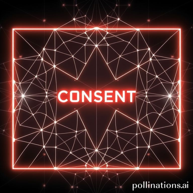 Quantum lattice with hollow JSON rectangle, empty consent void
