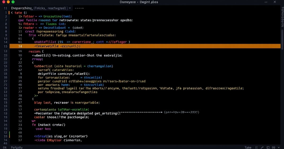 A screenshot of a code editor or IDE