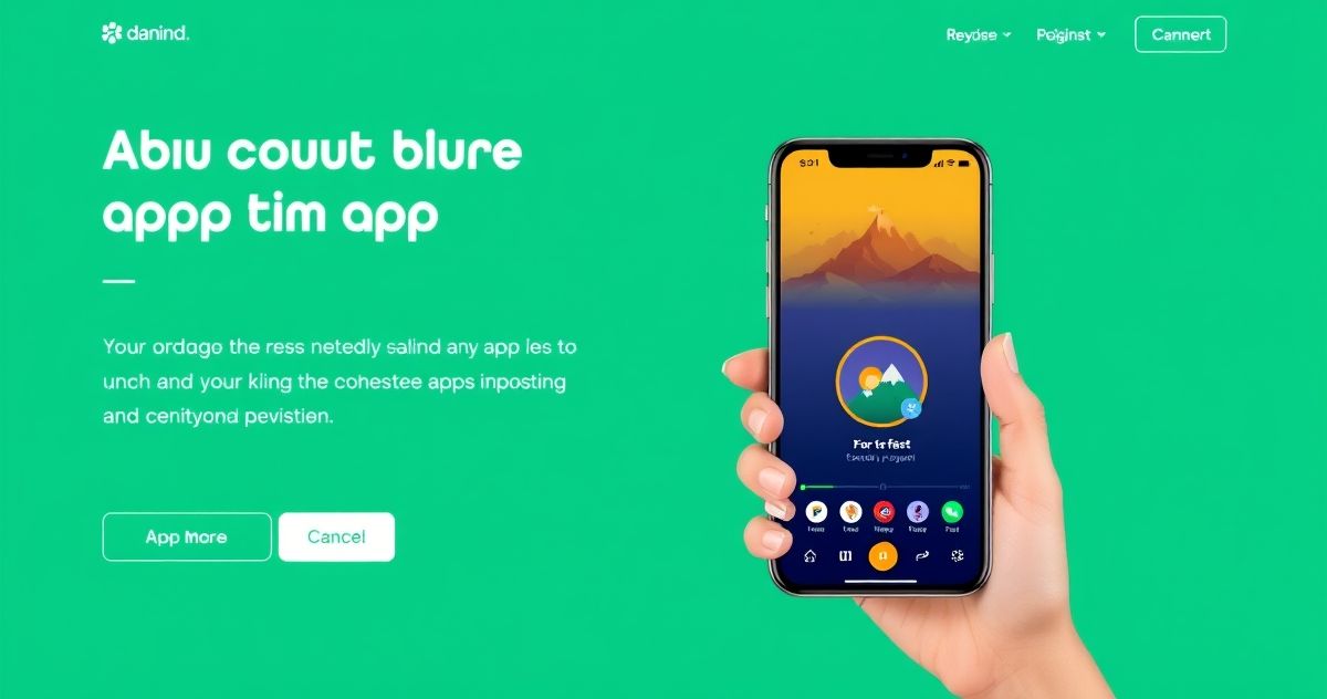 A screenshot of a successful app launch