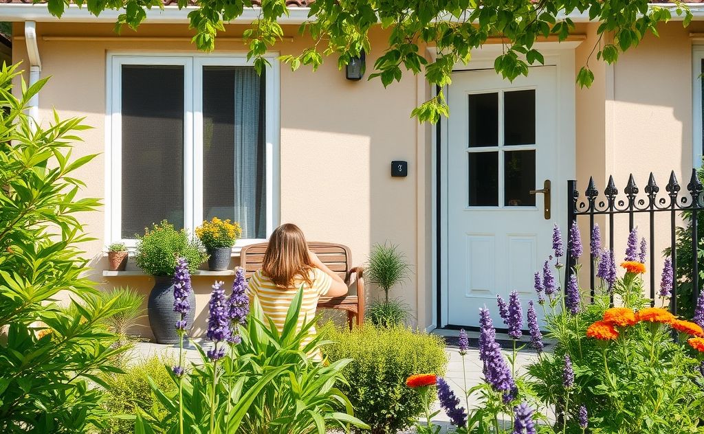 A secure home with pest barriers and natural deterrents.