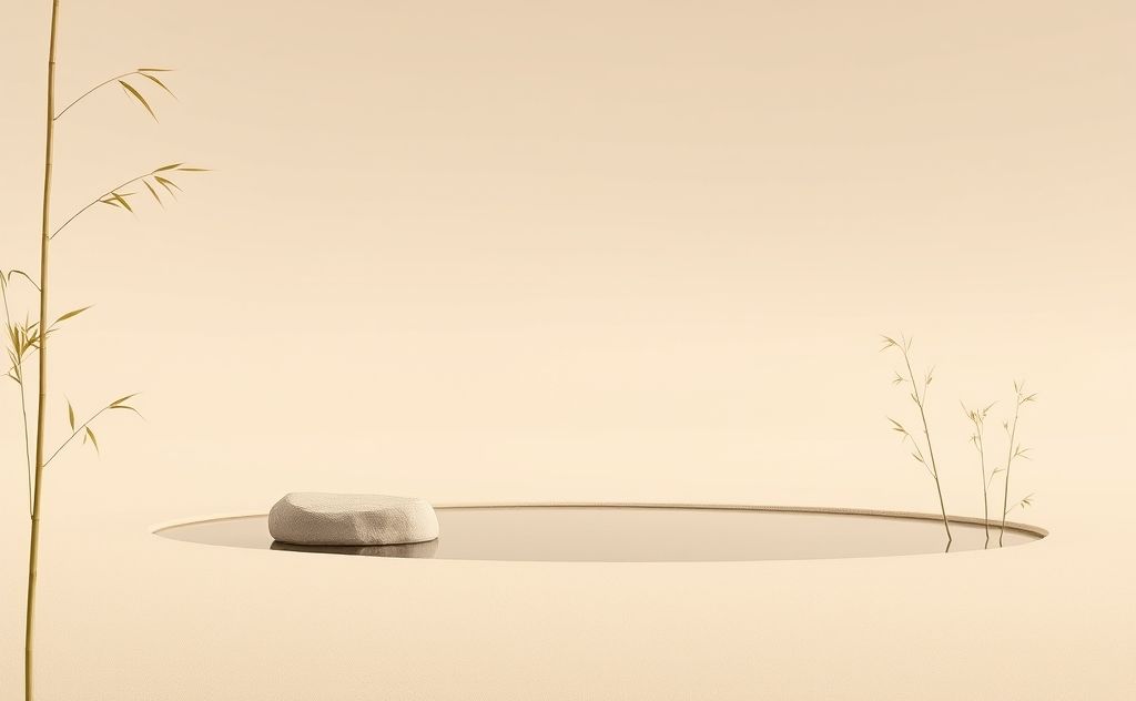 A serene landscape with minimalist elements reflecting Zen principles.