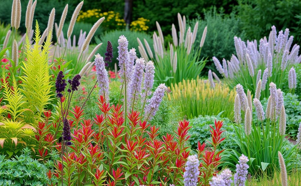 A serene natural landscape with vibrant plants and soothing colors.