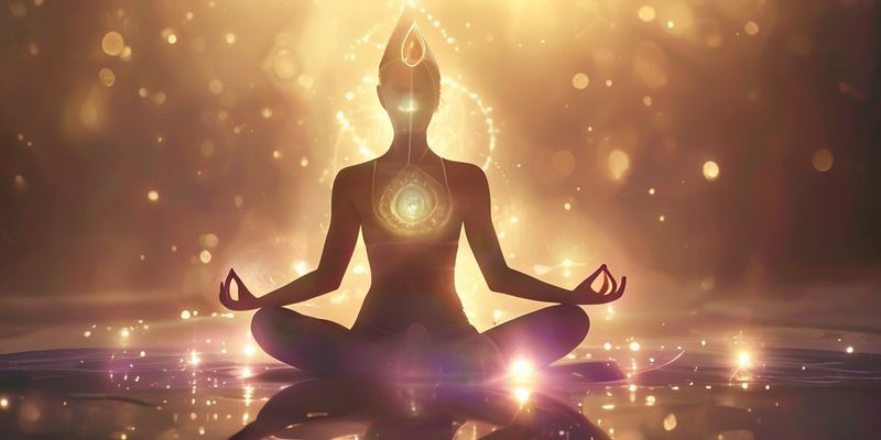 Meditasyon Yapan Kişinin Çakra Görseli