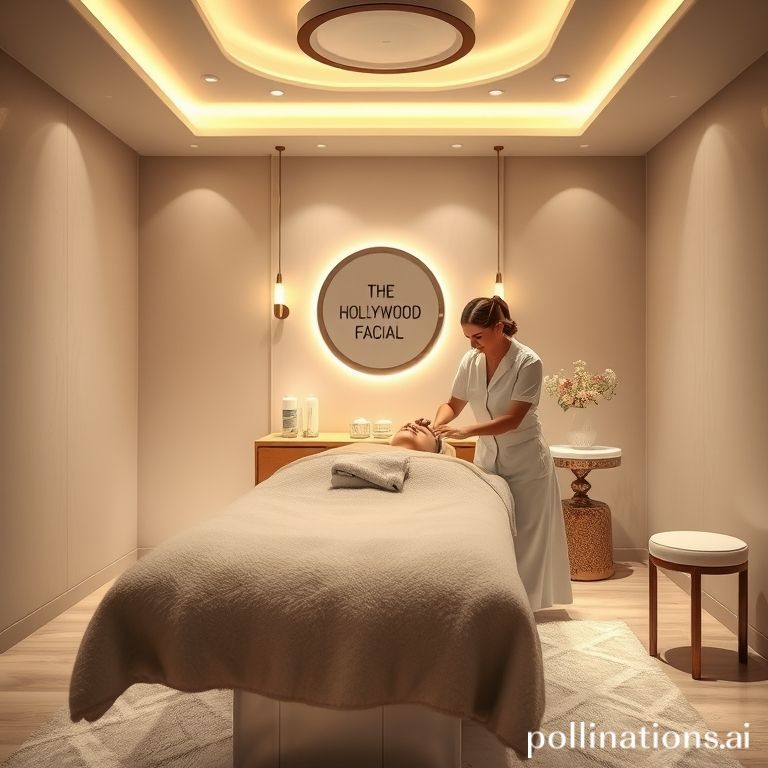 The serene treatment room at The Hollywood Facial prepared for a Buccal Massage Costa Mesa