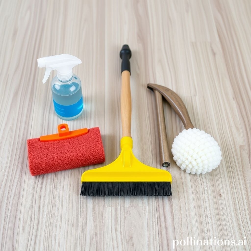 what are the essential tools for vinyl floor maintenance