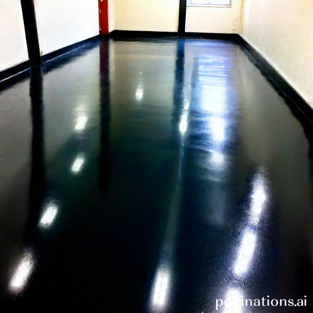 how can i make my rubber floor shine