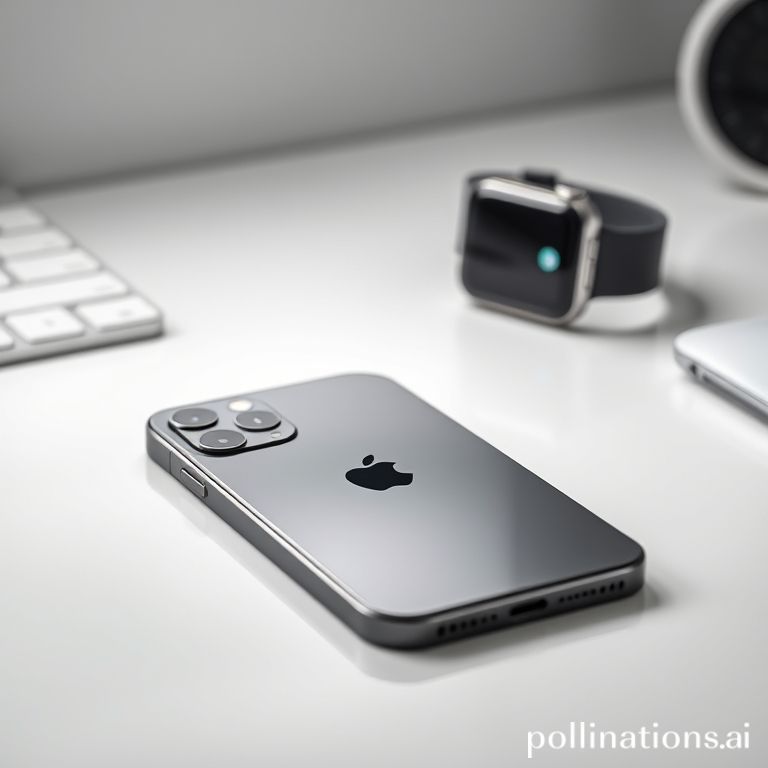 Sebuah iPhone 11 Pro Max space gray terpampang elegan di layar, menonjolkan antarmuka dan desain premium perangkat.