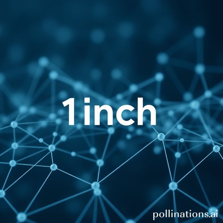 1inch logo symbolizing DeFi integration with traditional finance and technological advancement.