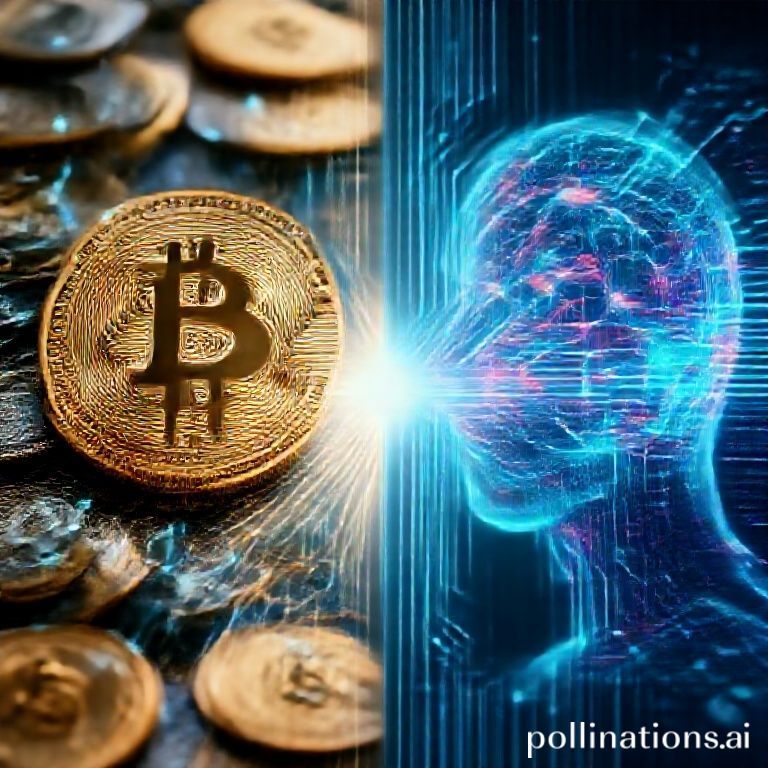 Visualizing the strategic crossroads of crypto and AI investment, highlighting a shift towards utility-driven applications.