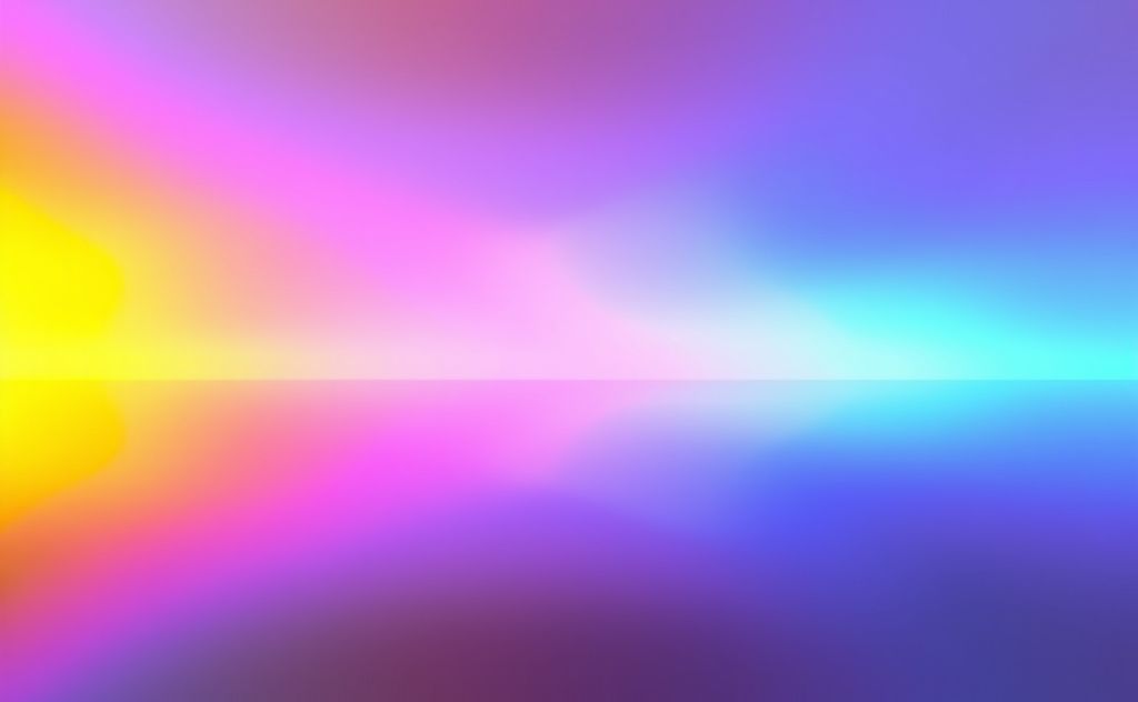 A spectrum of colors with a focus on reflective surfaces.
