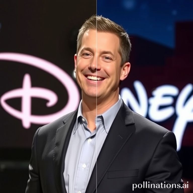Split image showing Jimmy Kimmel smiling on stage alongside the Disney logo, symbolizing his return to television after suspension.