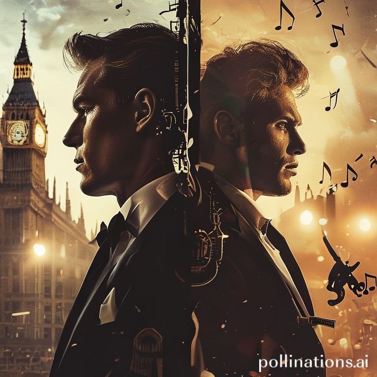 Oasis reunion tour poster with Liam and Noel Gallagher, signaling their 2025 world tour and new Bond theme.