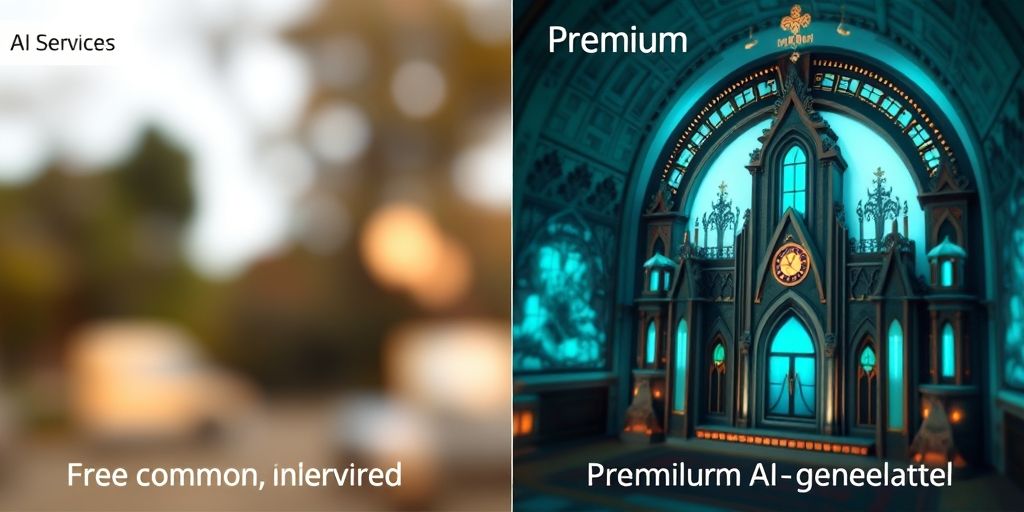 Free vs Paid AI image comparison