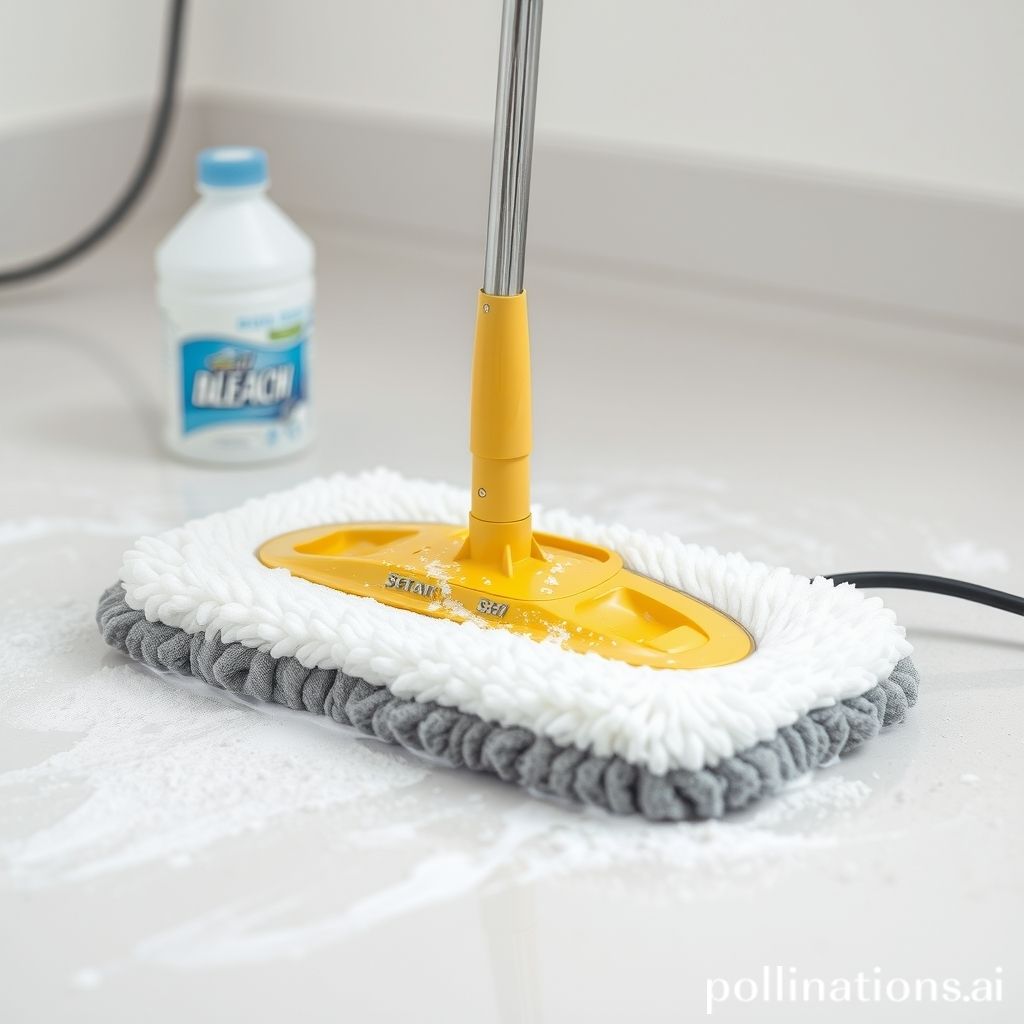 can you put bleach in a steam mop