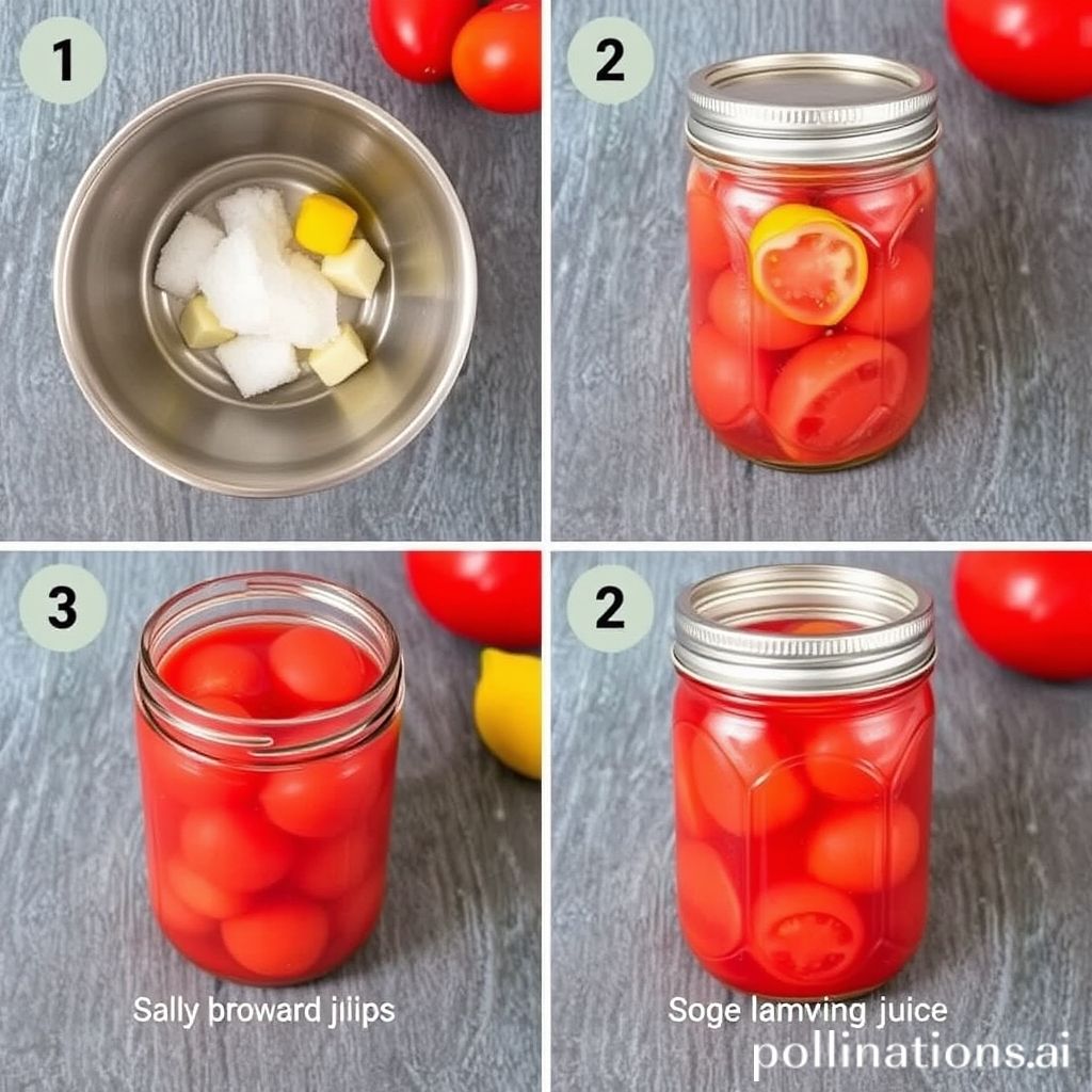 Canning tomatoes with salt and lemon juice: A step-by-step guide