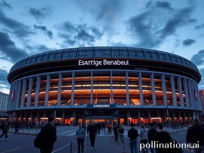 The newly renovated Estadio Santiago Bernabéu in Madrid