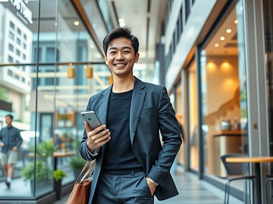 둔산동에서 현명하게 소비하는 대전 직장인의 세련된 모습.