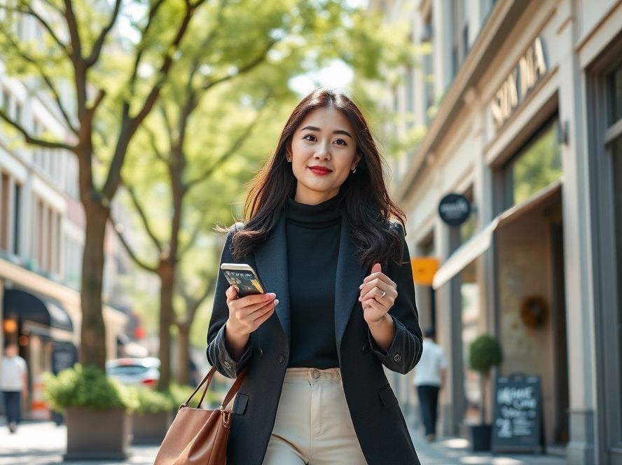 강남에서 상생페이백으로 현명하게 소비하는 모습