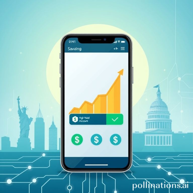 Revolut high-yield savings account displayed on a smartphone, symbolizing digital banking innovation and financial growth for US customers.