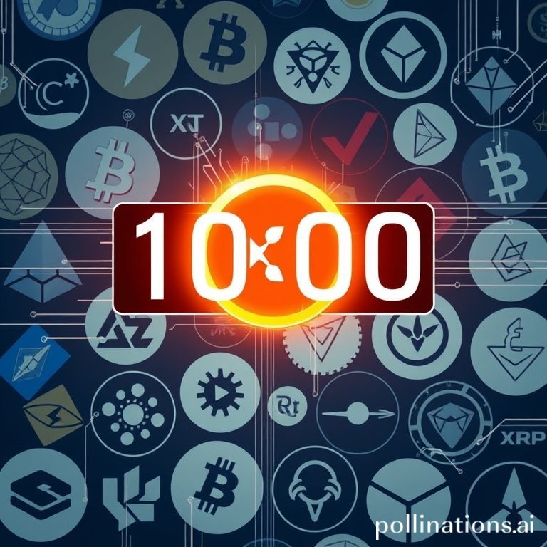 Ilustrasi digital yang menunjukkan jam hitung mundur dan logo kripto, menekankan urgensi klaim token Midnight.