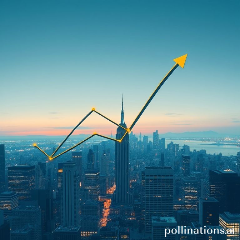 A complex visual metaphor illustrating the nuanced state of the US economy, balancing slowed growth with robust underlying activity.