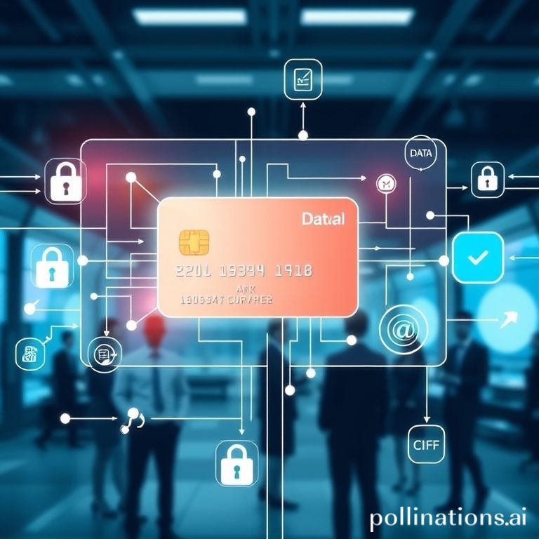 A secure virtual card visually streamlining B2B payments, showcasing fast transactions, rich data, and modern business efficiency.