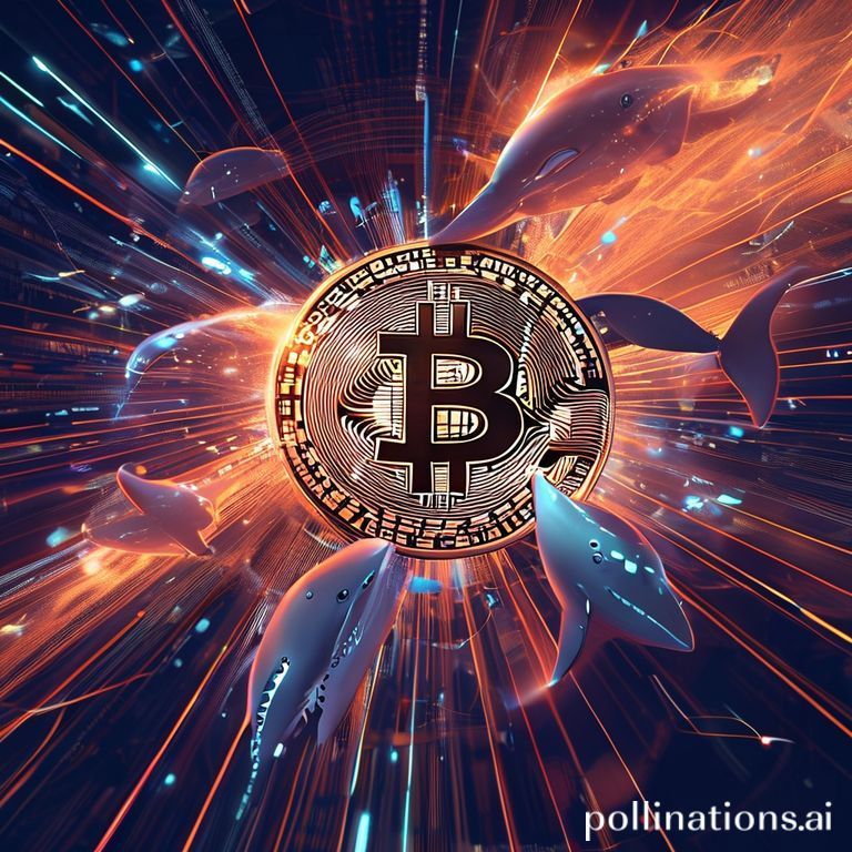 Visualizing Bitcoin's evolution into Bitcoin Hyper, a high-speed L2 solution attracting significant whale investments.