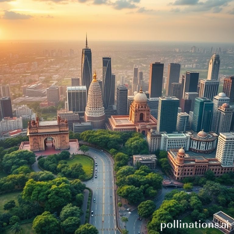 Dynamic Indian cityscapes with modern architecture, reflecting lucrative real estate opportunities for NRIs in 2025.