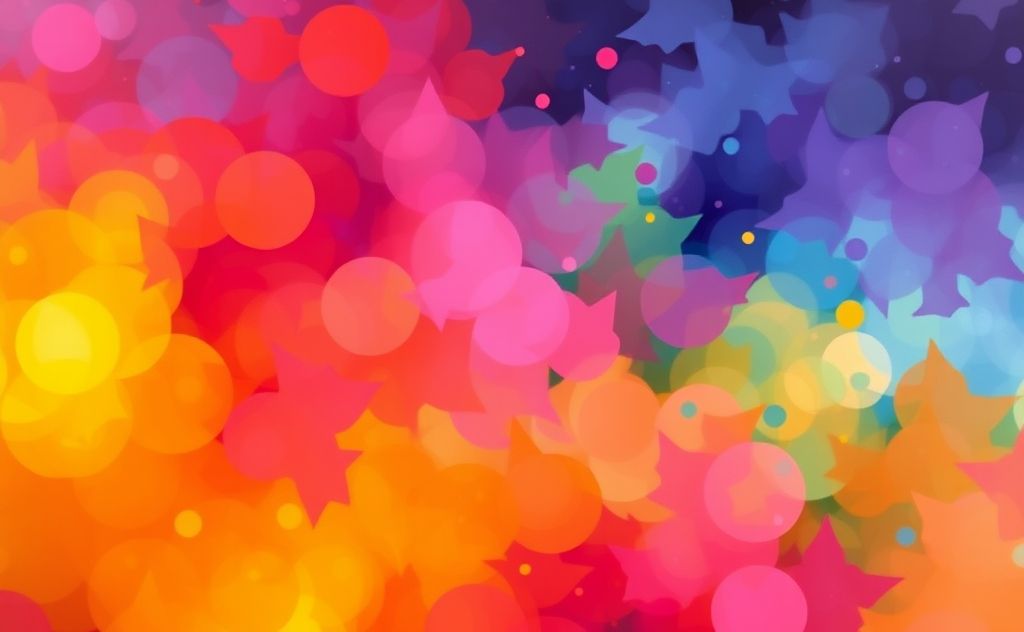 A vibrant palette of colors blending to evoke different emotions.