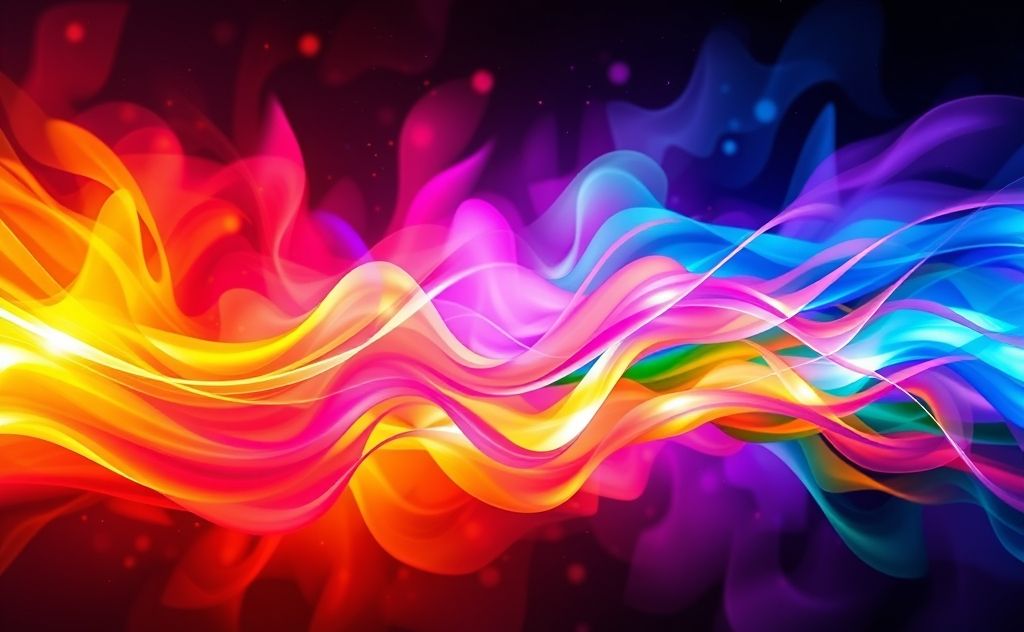 A vibrant spectrum of colors merging harmoniously to represent energy.
