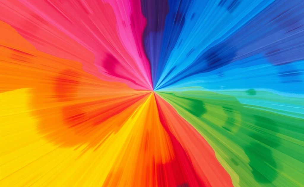 A vibrant spectrum of colors representing balance and harmony.