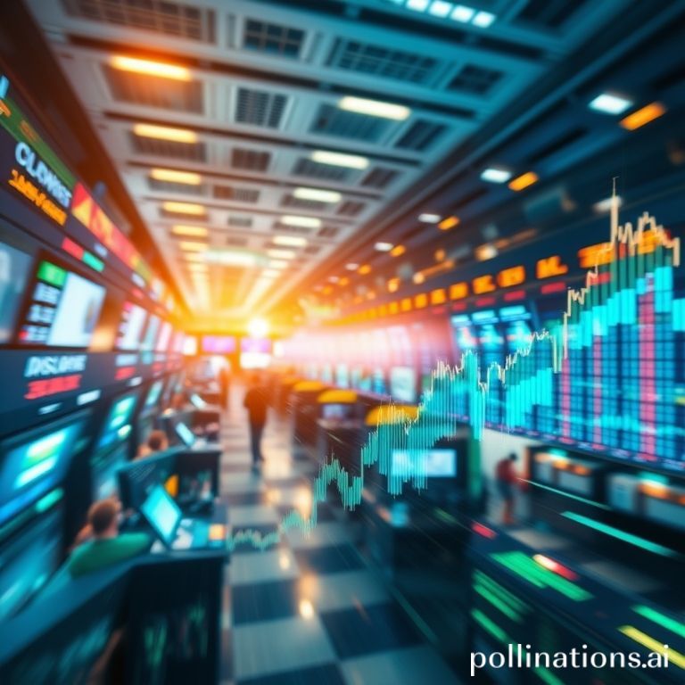 Dynamic stock market charts and digital interfaces, illustrating growth and investment opportunities in a global financial context.