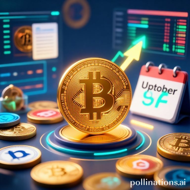 Bitcoin's $114K recovery alongside emerging crypto presales, symbolizing market optimism for 'Uptober' and Q4 growth.