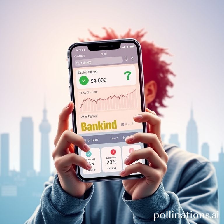 Gen Z user interacting with a modern European neobank app on a smartphone, symbolizing EU neobank expansion into the US market.