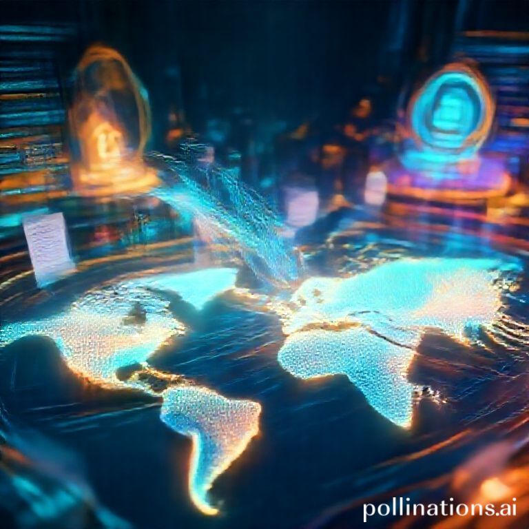 Visualisasi inovasi BNY Mellon dalam pembiayaan perdagangan global, menampilkan integrasi teknologi digital dan rute perdagangan global yang efisien.