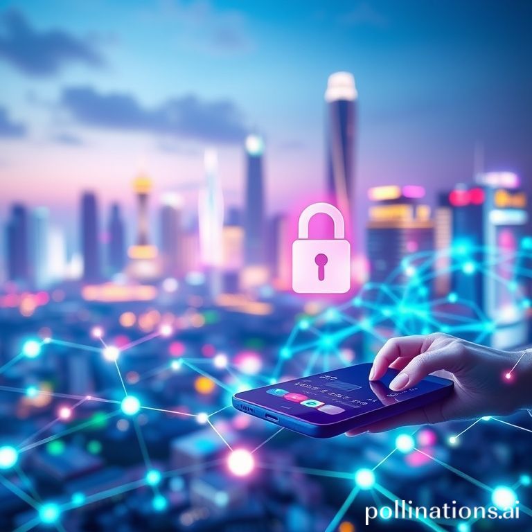 An illustration of a seamless digital payment experience in APAC, showing secure transactions and connected devices.