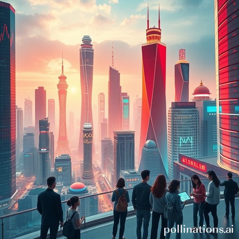 Graphic depicting an upward trend in China's stock market, symbolizing the nation's policy to enhance household wealth and drive consumption.