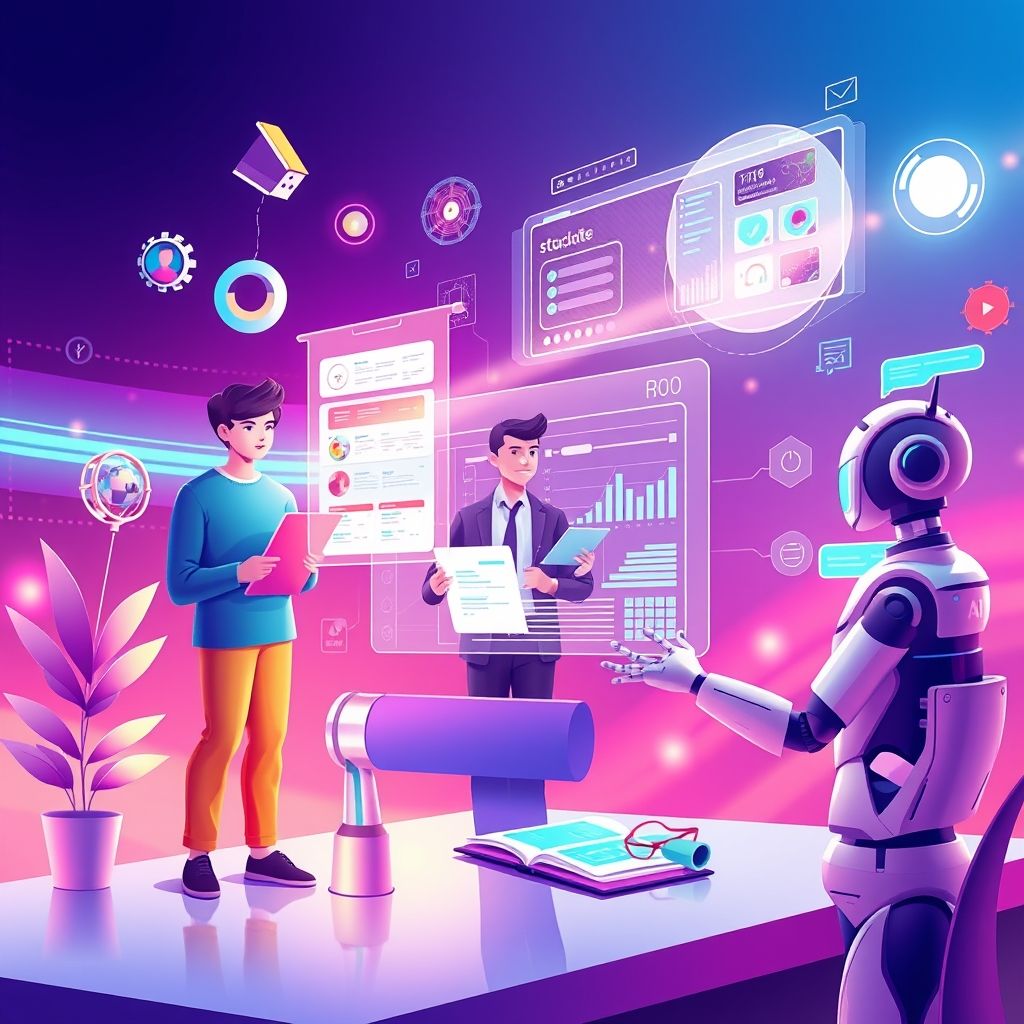 AI මෙවලම් භාවිතයෙන් දෛනික ජීවිතය සහ ව්යාපාරික කටයුතු පහසු කරගැනීම AI බලගැන්වූ ඵලදායිතා මෙවලම්: සිසුන්, ව්යාපාරිකයන් සහ චැට්බෝට් භාවිතයෙන් කාර්යයන් කළමනාකරණය කරන අයුරු