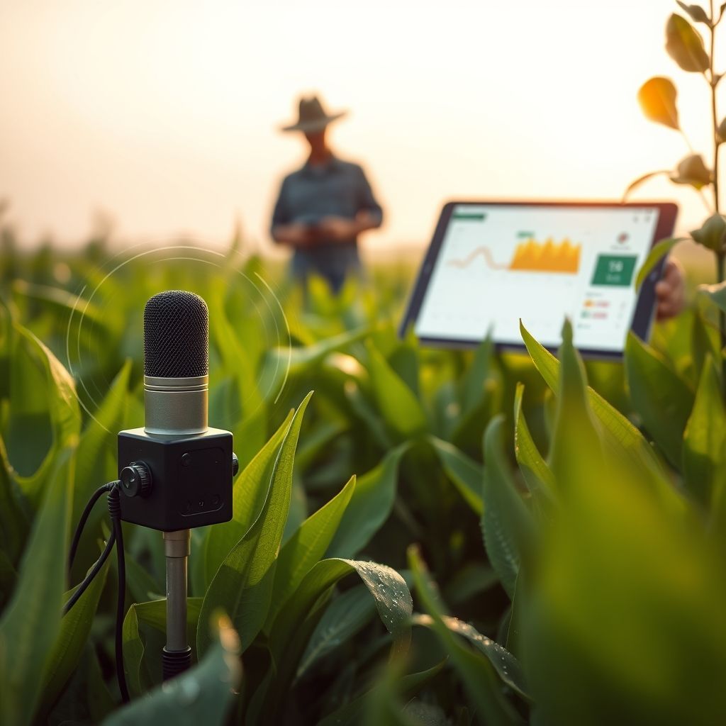 ශබ්ද සංවේදක මගින් Smart Farming කෘෂිකර්මාන්තයේ ශබ්ද අධීක්ෂණ තාක්ෂණය (Acoustic Monitoring in Agriculture) මගින් බෝග ආරක්ෂා කිරීම.