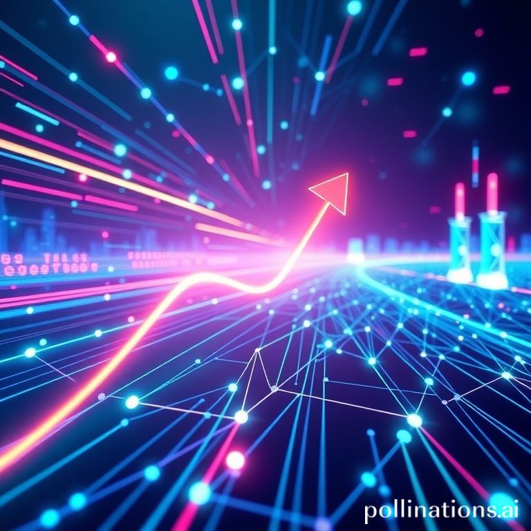 A digital rendering illustrating Solana's SIMD-0370 upgrade, showcasing accelerated network performance and validator efficiency with flowing data pathways.